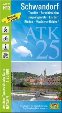 Abbildung von: ATK25-H13 Schwandorf (Amtliche Topographische Karte 1:25000) - Landesamt für Digitalisierung, Breitband und Vermessung, Bayern