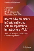 Cover: Recent Advancements in Sustainable and Safe Transportation Infrastructure - Vol. 1 - Springer
