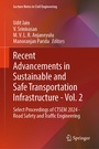 Cover: Recent Advancements in Sustainable and Safe Transportation Infrastructure - Vol. 2 - Springer
