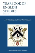 Cover: New Readings in Thomas More Studies (Yearbook of English Studies 54) - Modern Humanities Research Association