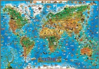 Abbildung von: Kinderweltkarte für Kinder, Wandposter - INTERKART Landkarten & Globen
