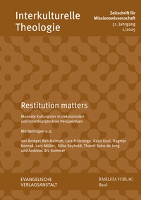 Abbildung von: Restitution matters - Evangelische Verlagsanstalt