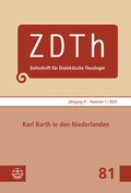 Cover: Karl Barth in den Niederlanden - Evangelische Verlagsanstalt