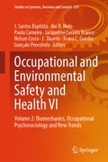 Cover: Occupational and Environmental Safety and Health VI - Springer