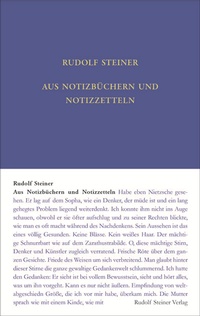 Abbildung von: Aus Notizbüchern und Notizzetteln - Rudolf Steiner Verlag