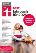 Cover: test Jahrbuch 2025- Der Ratgeber f&uuml;r die besten Produkte und die optimale Kaufentscheidung, &Uuml;berblick &uuml;ber zahlreiche Produkte mit ehrlichen Bewertungen - Stiftung Warentest