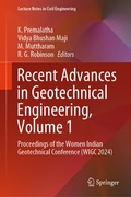 Cover: Recent Advances in Geotechnical Engineering, Volume 1 - Springer