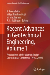 Enlarge image Cover: Recent Advances in Geotechnical Engineering, Volume 1 - Springer