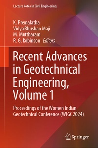 Enlarge image Cover: Recent Advances in Geotechnical Engineering, Volume 1 - Springer Nature Switzerland AG