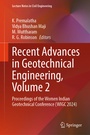 Cover: Recent Advances in Geotechnical Engineering, Volume 2 - Springer