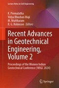 Cover: Recent Advances in Geotechnical Engineering, Volume 2 - Springer Nature Switzerland AG