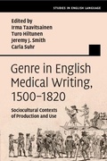 Cover: Genre in English Medical Writing, 1500-1820 - Cambridge University Press