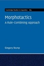 Cover: Morphotactics: Volume 169 - Cambridge University Press