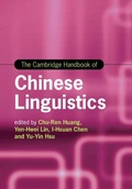 Cover: The Cambridge Handbook of Chinese Linguistics - Cambridge University Press