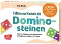 Cover: T&uuml;fteln und Knobeln mit Dominosteinen. 30 Karten mit kniffligen R&auml;tseln f&uuml;r Kinder - Don Bosco Medien