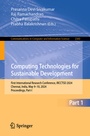 Cover: Computing Technologies for Sustainable Development - Springer