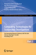 Cover: Computing Technologies for Sustainable Development - Springer