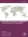 Cover: International Review Research in Developmental Disabilities - Elsevier