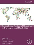 Cover: International Review Research in Developmental Disabilities - Elsevier