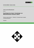 Cover: Psychologie des foules / Psychologie von Menschenmassen (Gustave LeBon) - GRIN Verlag