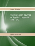 Cover: The European Journal of Applied Linguistics and TEFL - LinguaBooks