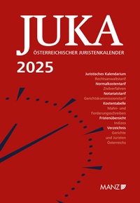 Abbildung von: Österreichischer Juristenkalender 2025 JuKa - Manz