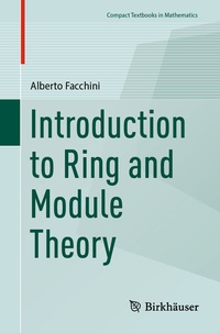 Enlarge image Cover: Introduction to Ring and Module Theory - Birkhäuser