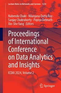 Enlarge image Cover: Proceedings of International Conference on Data Analytics and Insights - Springer Nature Switzerland AG