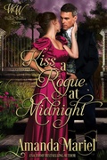 Cover: Kiss a Rogue at Midnight (Wicked Widows' League, #42) - Brook Ridge Press