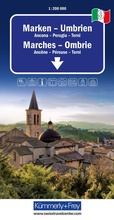 Abbildung von: Kümmerly+Frey Regional-Strassenkarte 9 Marken, Umbrien 1:200.000 - Hallwag Kümmerly+Frey