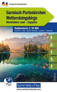 Bild: Kümmerly+Frey Outdoorkarte Deutschland 3 Garmisch-Partenkirchen, Wettersteingebirge 1:35.000 - Hallwag Kümmerly+Frey
