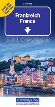Cover: K&uuml;mmerly+Frey Strassenkarte Frankreich Nord+S&uuml;d 1:600.000 - Hallwag K&uuml;mmerly+Frey
