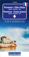 Abbildung von: Kümmerly+Frey Regional-Strassenkarte Provence, Côte d'Azur 1:200.000 - Hallwag Kümmerly+Frey