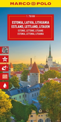 Abbildung von: MARCO POLO Reisekarte Estland, Lettland, Litauen 1:750.000 - MARCO POLO ein Imprint von MAIRDUMONT