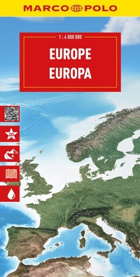 Abbildung von: MARCO POLO Reisekarte Europa 1:4 Mio. - MARCO POLO ein Imprint von MAIRDUMONT