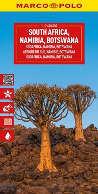 Abbildung von: MARCO POLO Reisekarte Südafrika, Namibia, Botswana 1:2,4 Mio. - MARCO POLO ein Imprint von MAIRDUMONT