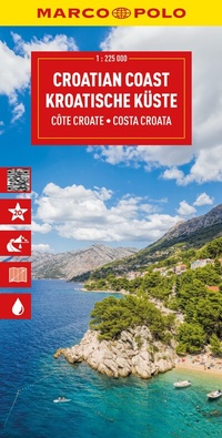 Abbildung von: MARCO POLO Reisekarte Kroatische Küste 1:225.000 - MARCO POLO ein Imprint von MAIRDUMONT