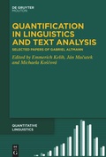 Cover: Quantification in Linguistics and Text Analysis - De Gruyter Mouton