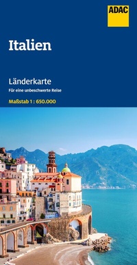 Abbildung von: ADAC Länderkarte Italien 1:650.000 - ADAC Kartografie ein Imprint von MAIRDUMONT