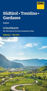 Abbildung von: ADAC Urlaubskarte Südtirol, Trentino, Gardasee 1:200.000 - ADAC Kartografie ein Imprint von MAIRDUMONT