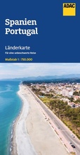 Cover: ADAC L&auml;nderkarte Spanien, Portugal 1:750.000 - ADAC Kartografie ein Imprint von MAIRDUMONT