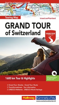 Abbildung von: Hallwag Strassenkarte Grand Tour of Switzerland Map 1:275.000 - Hallwag Kümmerly+Frey