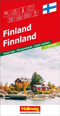 Abbildung von: Hallwag Strassenkarte Finnland 1:650.000 - Hallwag Kümmerly+Frey