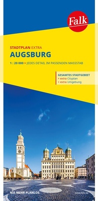 Abbildung von: Falk Stadtplan Extra Augsburg 1:20.000 - Falk ein Imprint von MAIRDUMONT