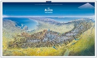Abbildung von: KOMPASS Panorama-Poster Die Alpen von Norden - KOMPASS-Karten