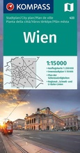 Cover: KOMPASS Stadtplan Wien 1:15.000 - KOMPASS-Karten
