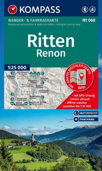 Abbildung von: KOMPASS Wanderkarte 068 Ritten / Renon 1:25.000 - KOMPASS-Karten