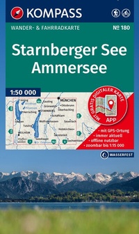 Abbildung von: KOMPASS Wanderkarte 180 Starnberger See, Ammersee 1:50.000 - KOMPASS-Karten