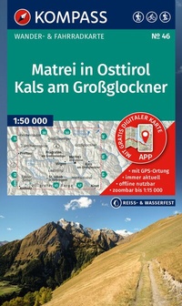 Abbildung von: KOMPASS Wanderkarte 46 Matrei in Osttirol, Kals am Großglockner 1:50.000 - KOMPASS-Karten