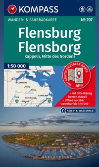 Abbildung von: KOMPASS Wanderkarte 707 Flensburg / Flensborg - Kappeln, Mitte des Nordens 1:50.000 - KOMPASS-Karten
